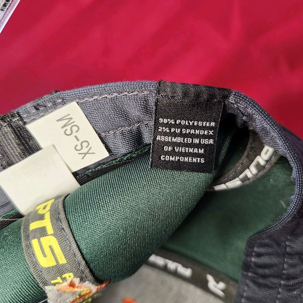 Vintage Miami Hurricanes Old English M Flexfit Hat Green Orange PTS 20 XS SM Cap - Picture 9 of 9